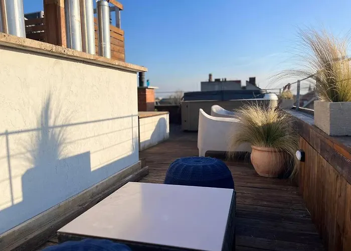 Charming Shared Rooftop Terrace Jacuzzi 360 View Mk2 Apartament *